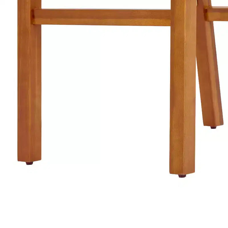 Christopher Knight Home Elara Tabourets de bar de style ferme en bois d'acacia et corde tressee pour patio (lot de 2)
