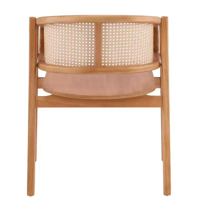 Chaises de salle à manger en rotin style ferme Christopher Knight Home Stellan en hévéa à dossier incurvé