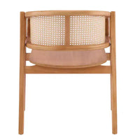 Chaises de salle à manger en rotin style ferme Christopher Knight Home Stellan en hévéa à dossier incurvé