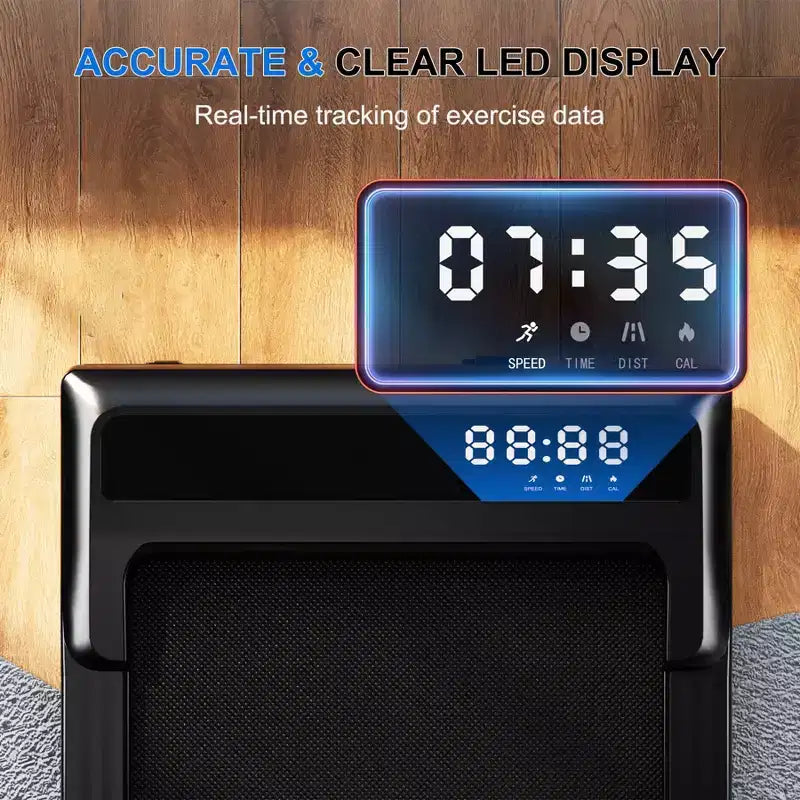 Tapis de course Superun Walking Pad avec inclinaison manuelle de 6 %, vitesse de 0,96 à 6,1 km/h, 2,5 CV, capacité de 136 kg