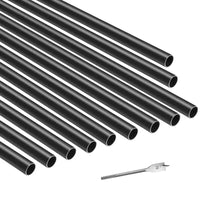 VEVOR Balustres d'escalier lot de 101, balustres d'escalier en aluminium 32 po, balustrade ronde métallique 3/4 po résistante à la pluie, noir