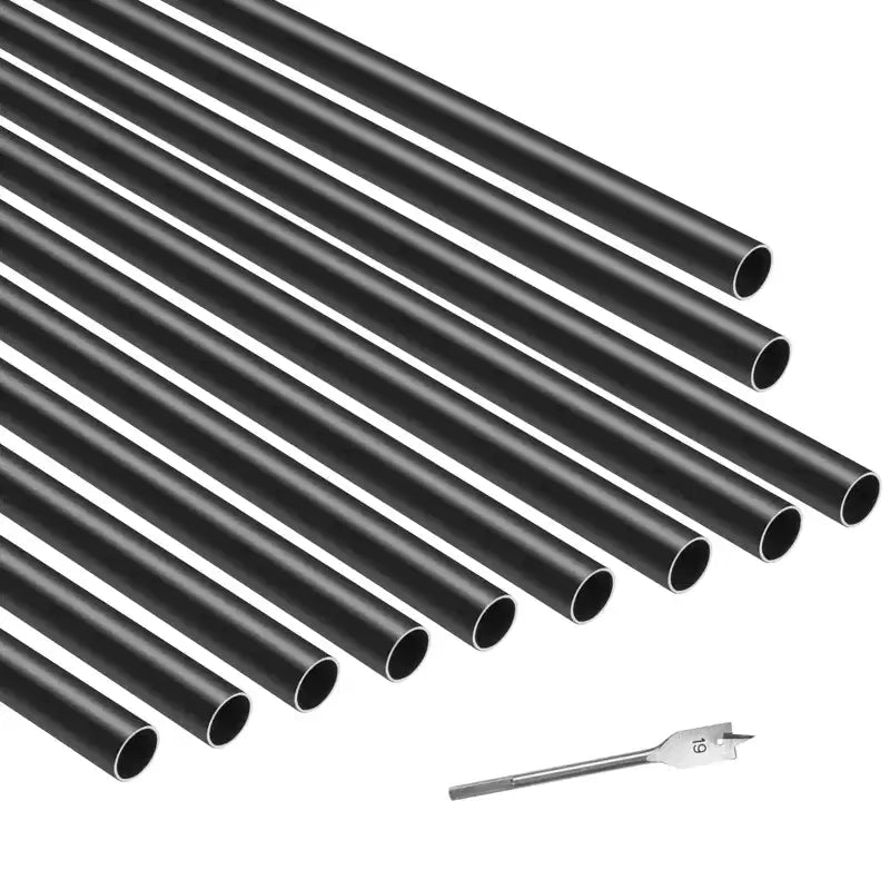 VEVOR Balustres d'escalier lot de 101, balustres d'escalier en aluminium 32 po, balustrade ronde métallique 3/4 po résistante à la pluie, noir