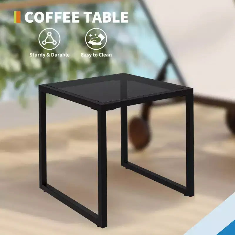 Ensemble salon de jardin 3 pièces avec table d'appoint - chaises longues réglables à roulettes pour piscine, terrasse et jardin