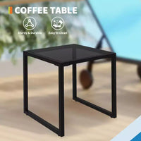 Ensemble salon de jardin 3 pièces avec table d'appoint - chaises longues réglables à roulettes pour piscine, terrasse et jardin