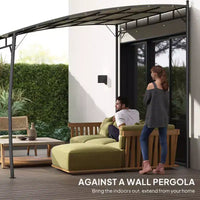 Pergola gazebo d'extérieur, abri pare-soleil de jardin avec structure metallique pour porche, terrasse et patio