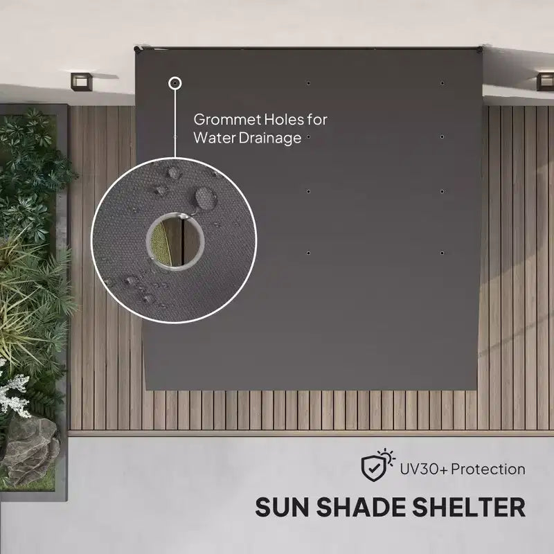 Pergola gazebo d'extérieur, abri pare-soleil de jardin avec structure metallique pour porche, terrasse et patio