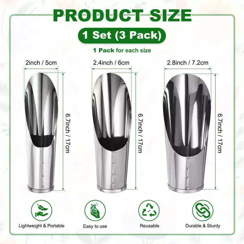 Pelle légère et polyvalente en acier inoxydable Unique Bargains