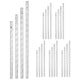 Unique Bargains Carillon à vent d'extérieur DIY durable en aluminium, 4 tailles