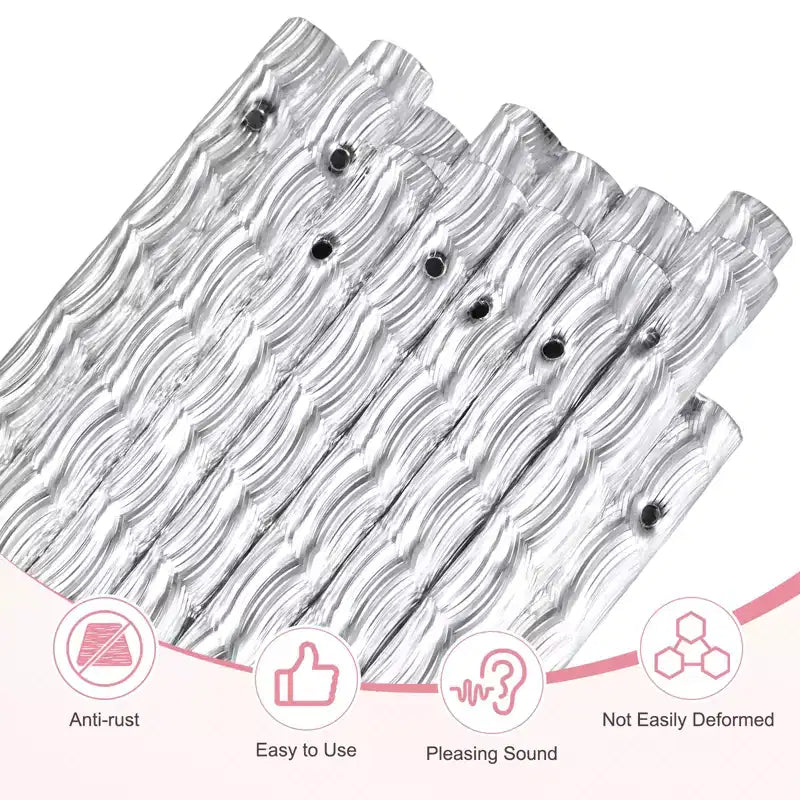 Unique Bargains Carillon à vent d'extérieur DIY durable en aluminium, 4 tailles