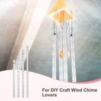 Unique Bargains Carillon à vent d'extérieur DIY durable en aluminium, 4 tailles