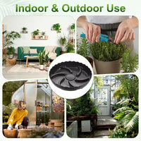 Soucoupes de plantes de protection de drainage d'eau intérieures et extérieures Unique Bargains 4 pièces