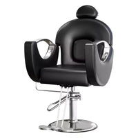 Fauteuil de barbier professionnel inclinable Garvee, chaise de salon de beauté pour barbier et domicile, fauteuil de salon pivotant à 30° pour coiffeur