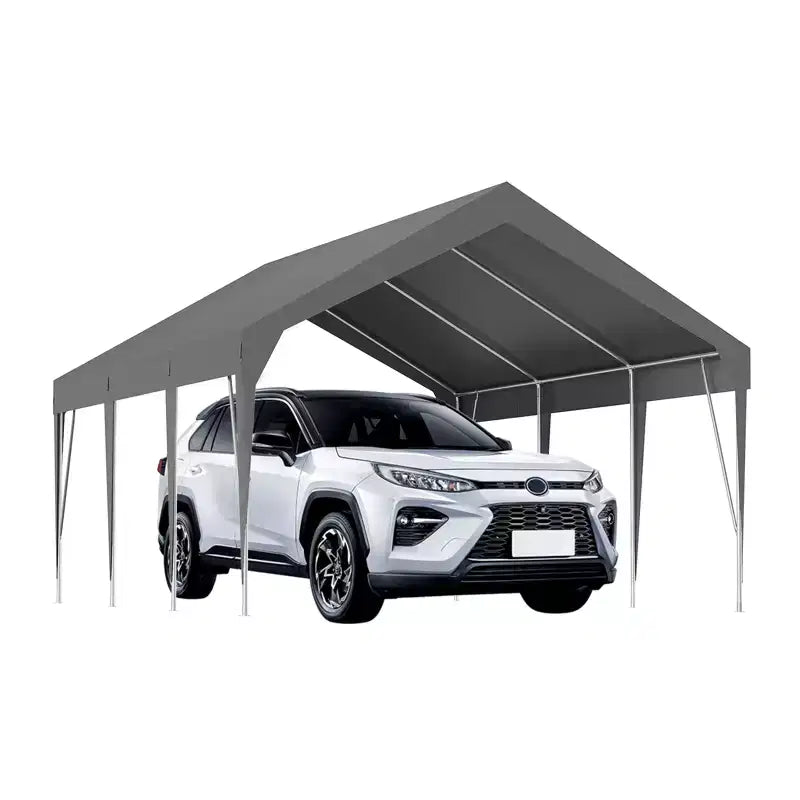 Carport canopy 10'x20' robuste, garage portable amélioré, très grand carport canopy pour voiture