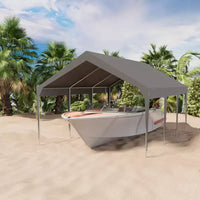 Carport canopy 10'x20' robuste, garage portable amélioré, très grand carport canopy pour voiture