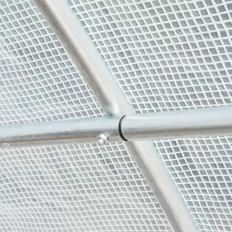 Housse de rechange pour serre en plastique, bâche étanche robuste pour serre tunnel, feuille avec 12 fenêtres, porte et grille