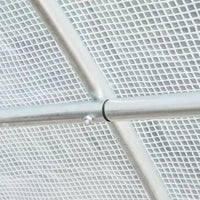 Housse de rechange pour serre en plastique, bâche étanche robuste pour serre tunnel, feuille avec 12 fenêtres, porte et grille