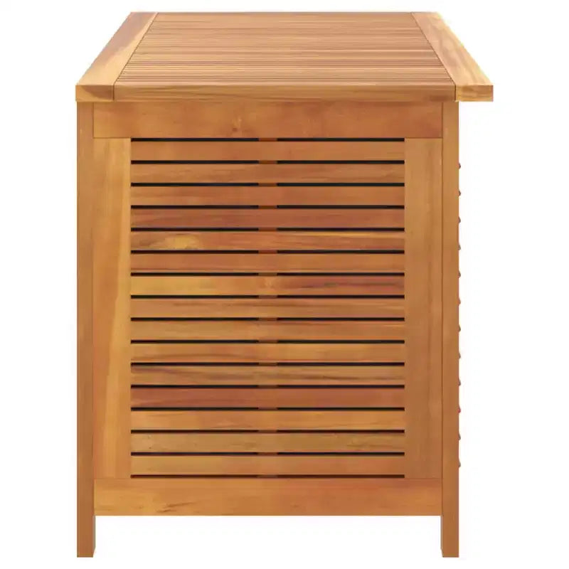 vidaXL Coffre de rangement de jardin avec persienne Meuble d'extérieur Bois d'acacia massif