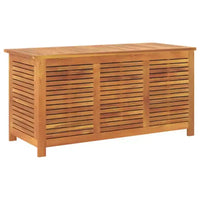 vidaXL Coffre de rangement de jardin avec persienne Meuble d'extérieur Bois d'acacia massif