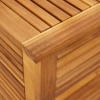 vidaXL Coffre de rangement de jardin avec persienne Meuble d'extérieur Bois d'acacia massif