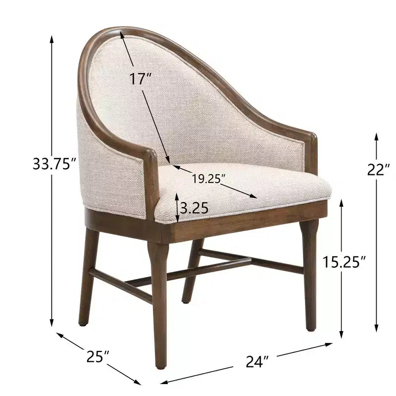 Ensemble de salle à manger 7 pièces moderne Christopher Knight Home Thiago en hévéa avec dossier incurvé et table ovale