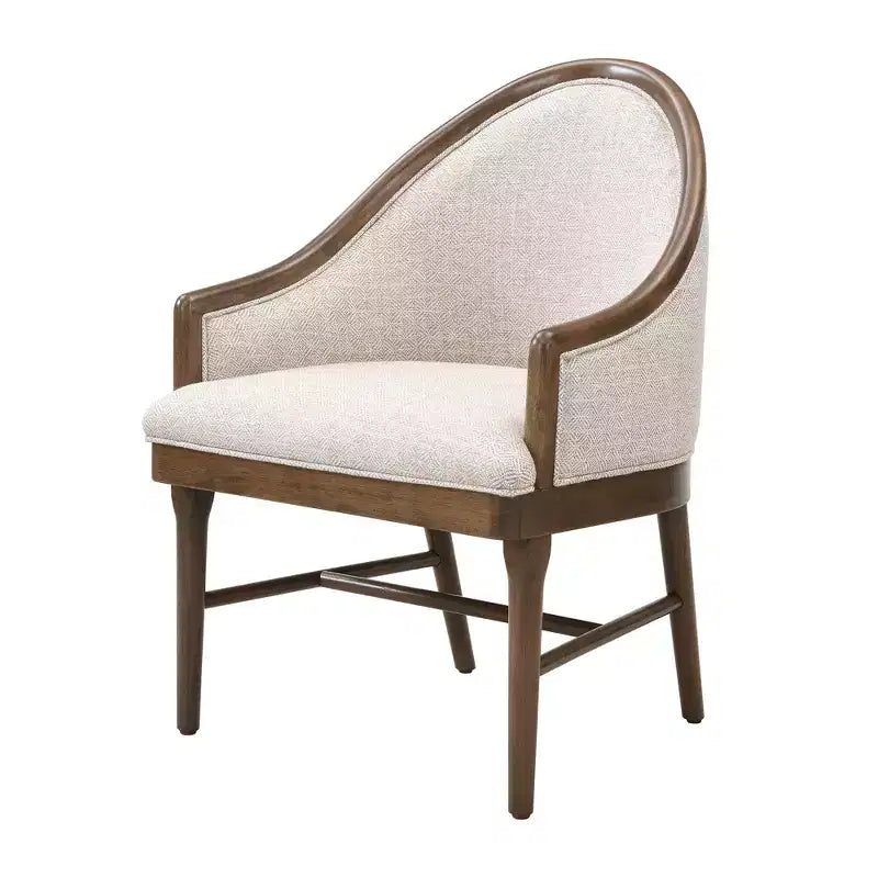 Ensemble de salle à manger 7 pièces moderne Christopher Knight Home Thiago en hévéa avec dossier incurvé et table ovale