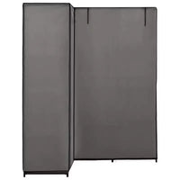 Penderie d'angle vidaXL, penderie de chambre autoportante, portant à vêtements