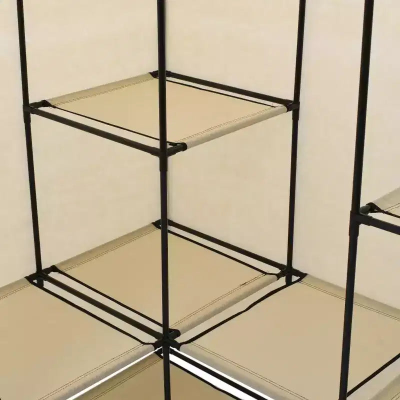 Penderie d'angle vidaXL, penderie de chambre autoportante, portant à vêtements