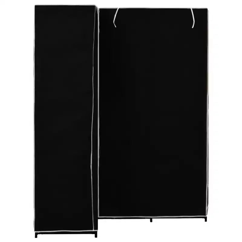 Penderie d'angle vidaXL, penderie de chambre autoportante, portant à vêtements