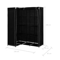 Penderie d'angle vidaXL, penderie de chambre autoportante, portant à vêtements