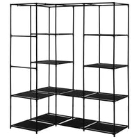 Penderie d'angle vidaXL, penderie de chambre autoportante, portant à vêtements