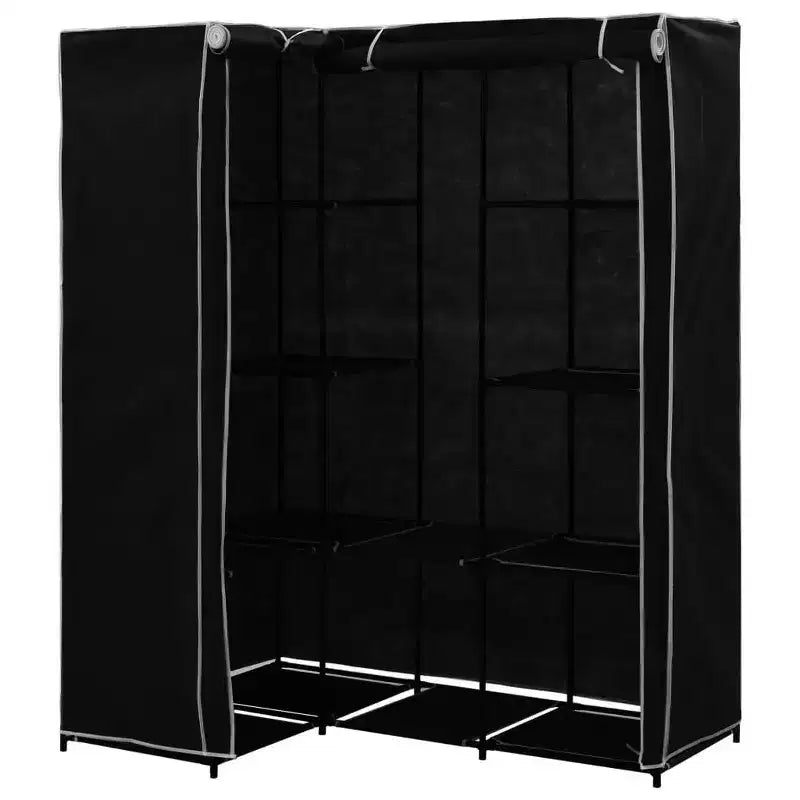 Penderie d'angle vidaXL, penderie de chambre autoportante, portant à vêtements