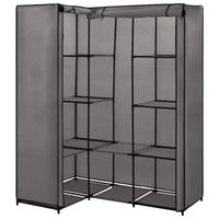 Penderie d'angle vidaXL, penderie de chambre autoportante, portant à vêtements