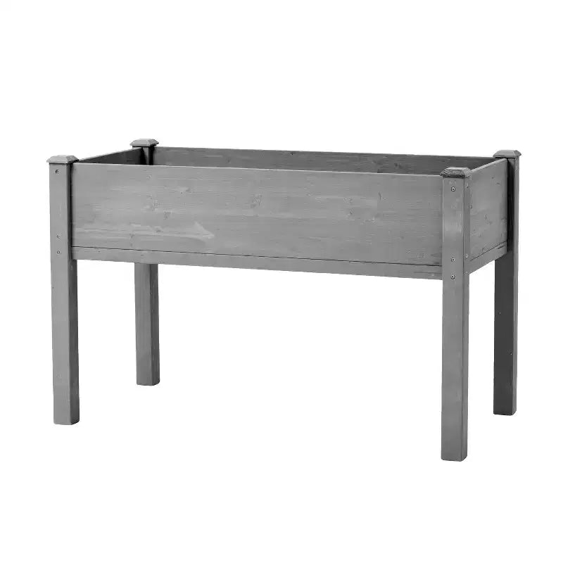 Grand carré potager surélevé avec pieds, 48 L x 24 l x 30 H, en bois massif