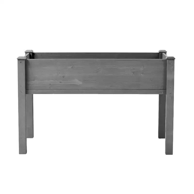 Grand carré potager surélevé avec pieds, 48 L x 24 l x 30 H, en bois massif