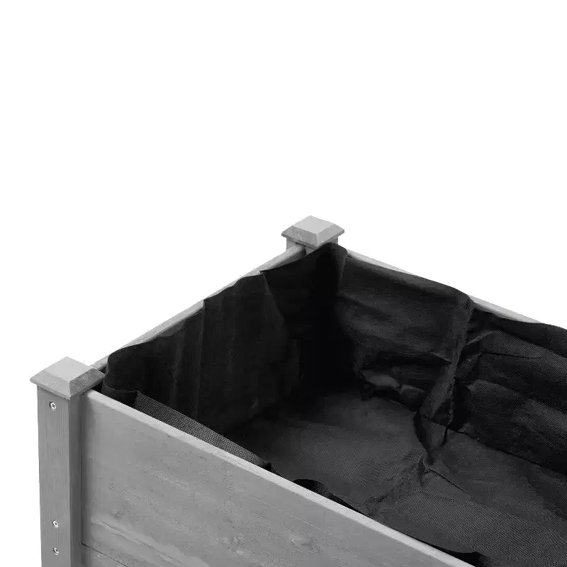 Grand carré potager surélevé avec pieds, 48 L x 24 l x 30 H, en bois massif