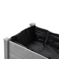 Grand carré potager surélevé avec pieds, 48 L x 24 l x 30 H, en bois massif