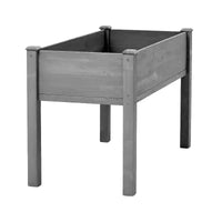Grand carré potager surélevé avec pieds, 48 L x 24 l x 30 H, en bois massif