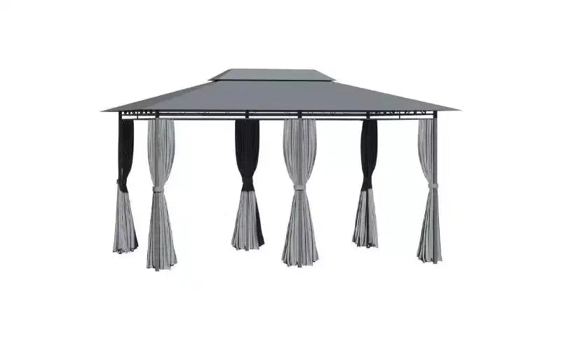 Auvent gazebo d'extérieur, gazebo de patio, avec filet, toit aere