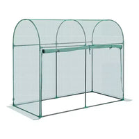 Cage de protection pour cultures, 1,8 x 0,9 x 1,5 m, tente de protection pour plantes avec porte zippée, cage haute résistante au vent, facile à installer