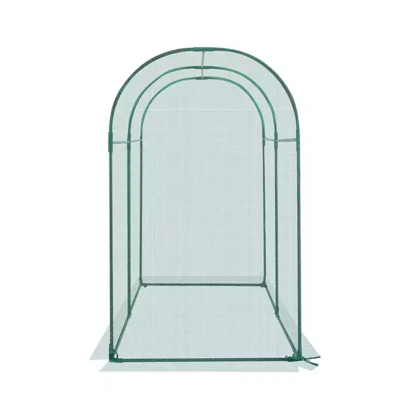 Cage de protection pour cultures, 1,8 x 0,9 x 1,5 m, tente de protection pour plantes avec porte zippée, cage haute résistante au vent, facile à installer
