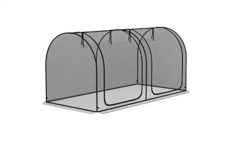 Tente de protection pour plantes, cage de protection pour cultures avec deux portes zippées, sac de rangement et piquets de fixation, pour jardin, cour, pelouse