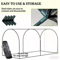 Tente de protection pour plantes, cage de protection pour cultures avec deux portes zippées, sac de rangement et piquets de fixation, pour jardin, cour, pelouse