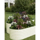 Galvanized Steel Raised Garden Beds, Rust-Resistant, Easy Assembly, for Outdoor Vegetables/Flowers, Beige, 2 Pcs, Available in Multiple Sizes