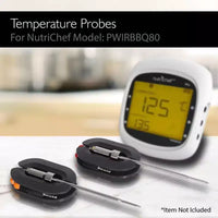 Sondes de température de rechange NutriChef PRTPWIRBBQ80PG pour thermomètre sans fil Bluetooth (2 sondes)
