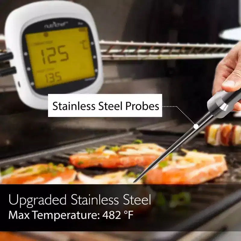Sondes de température de rechange NutriChef PRTPWIRBBQ80PG pour thermomètre sans fil Bluetooth (2 sondes)