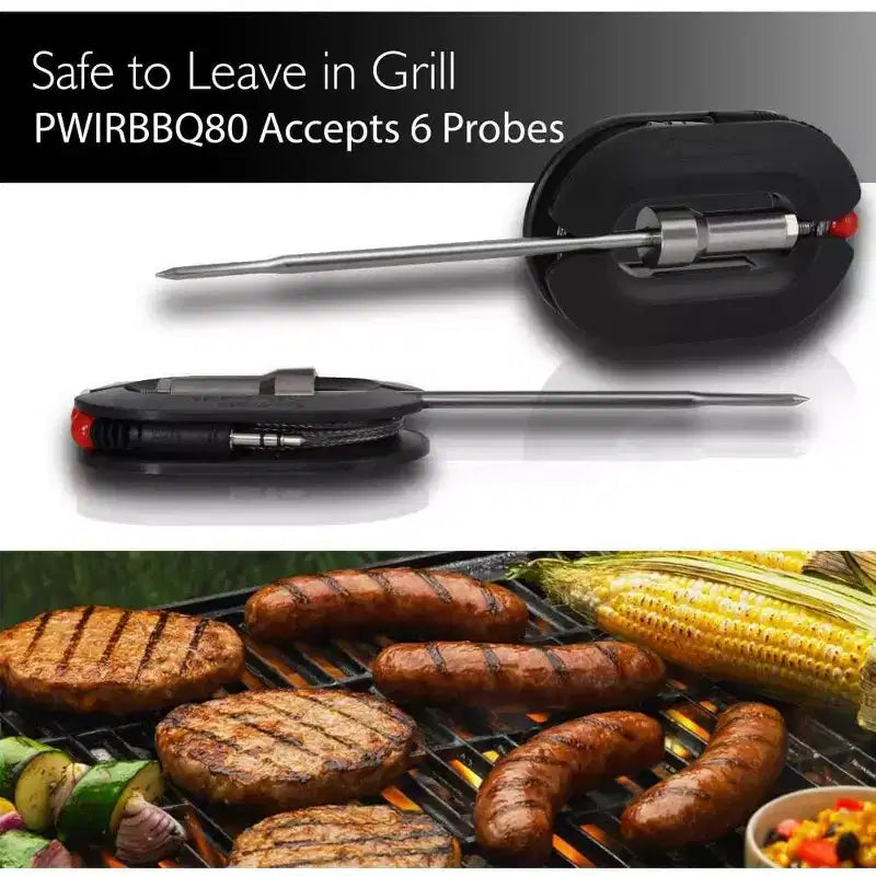 Sondes de température de rechange NutriChef PRTPWIRBBQ80PG pour thermomètre sans fil Bluetooth (2 sondes)