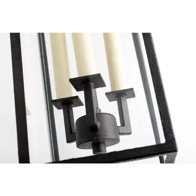 Beckham Suspension d'extérieur 3 lumières - 6 pouces de large par 21,25 pouces de haut - finition fer forge