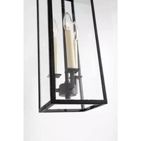 Beckham Suspension d'extérieur 3 lumières - 6 pouces de large par 21,25 pouces de haut - finition fer forge