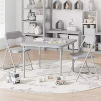Ensemble table et chaises pliantes pour enfants, mobilier d'activités portable, cadre métallique, pour salle de classe