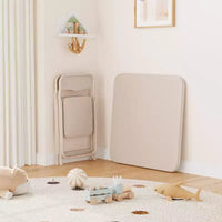 Ensemble table et chaises pliantes pour enfants, mobilier d'activités portable, cadre métallique, pour salle de classe